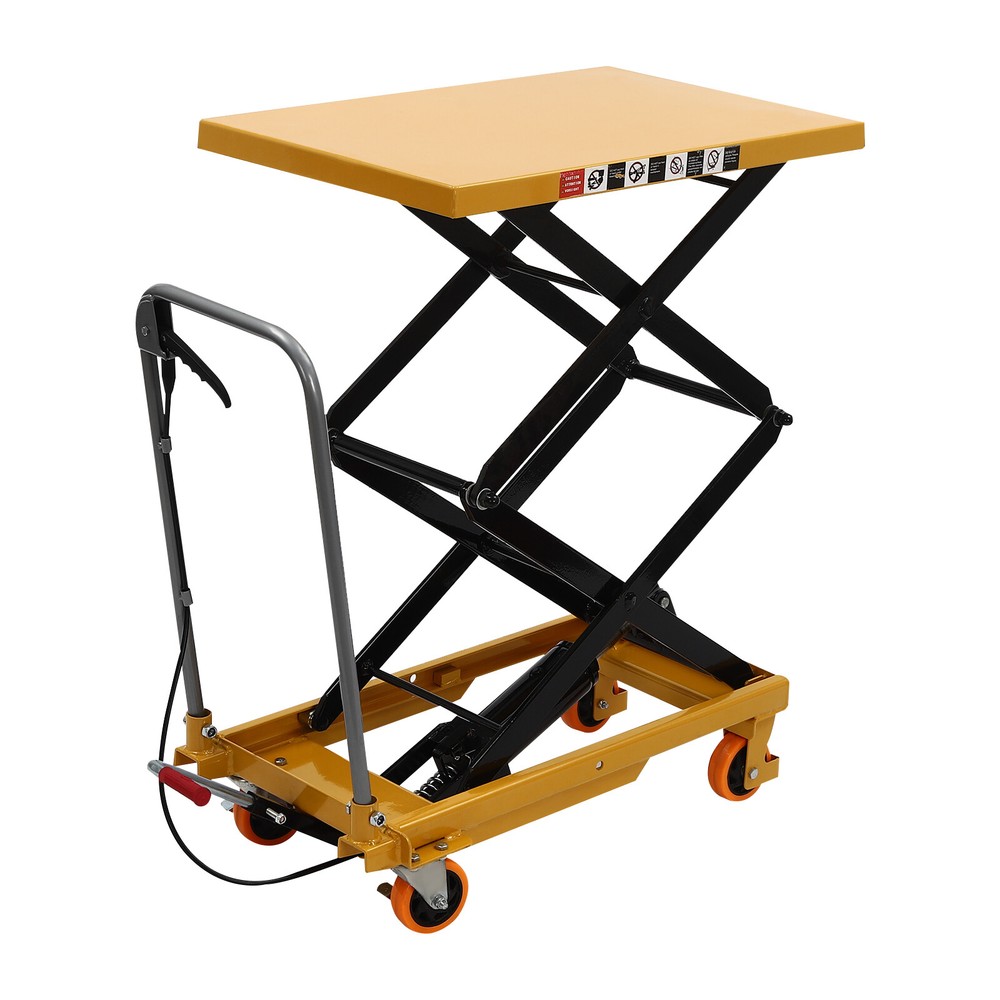 Single Scissor Hydraulic Lift Table, With Locking Wheels For Handling New