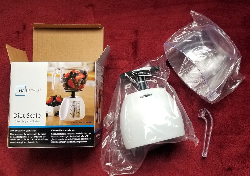 KITCHEN DIET SCALE Practical Light Weight Space Saving and Cute BRAND NEW