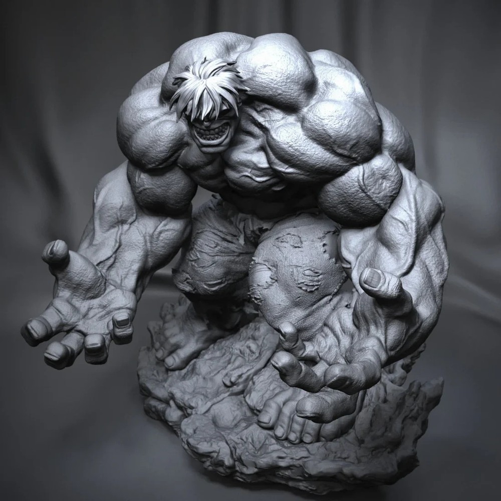 DIGITAL  HULK  COMIC  STL file 3d  READY TO PRINT AMAZING statue figure