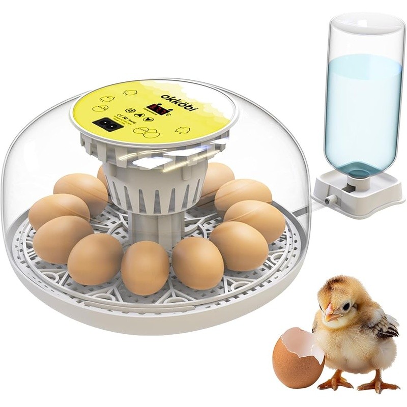 Automatic Chicken Egg Incubator Temperature Control Humidity 12-24 Eggs New