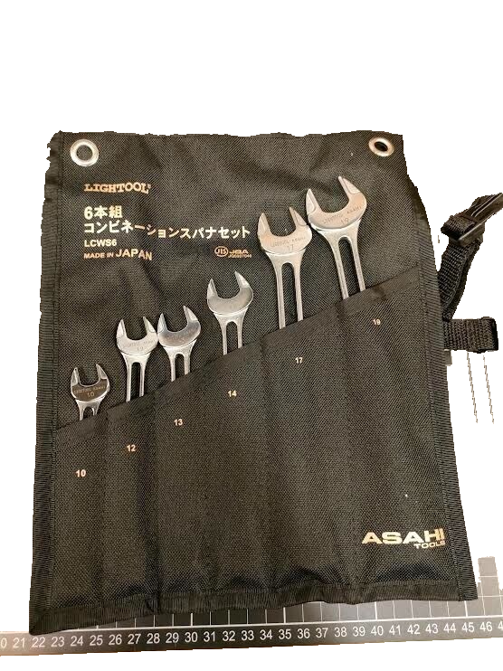 ASH Light Tool Combination Spanner Set 6-chome LCWS6 Japan tools