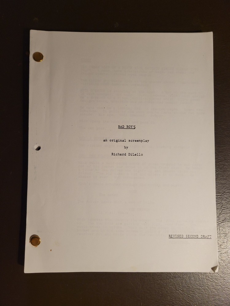 BAD BOYS (1983) Revised Second Original Screenplay - Richard DiLello
