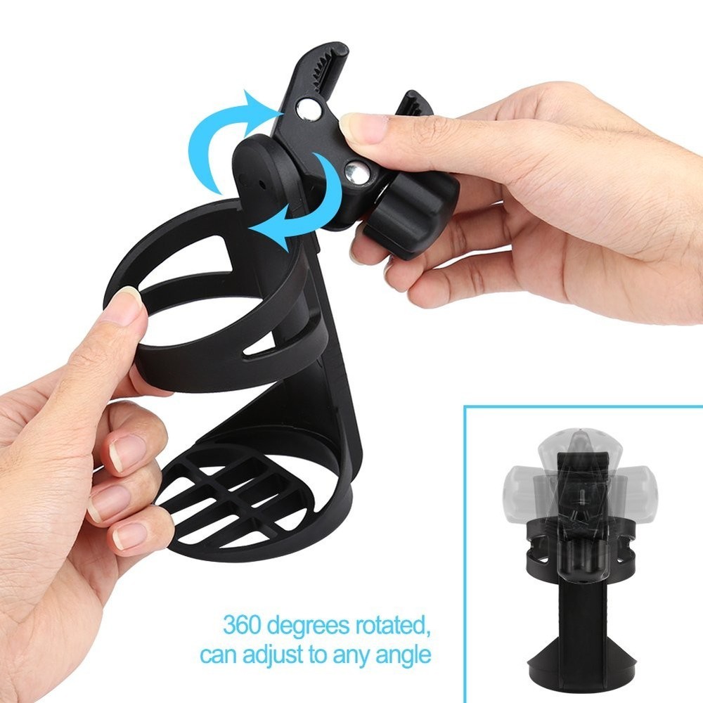 Multi-Use 360° Rotatable Stroller Cup Holder - Perfect for Active Lifestyles