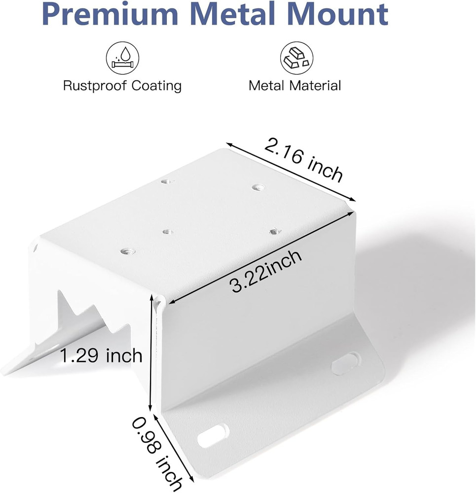 Wall Mount Bracket for Eufy Security Solocam S340/E30/E42, Rust-Proof Metal Corn