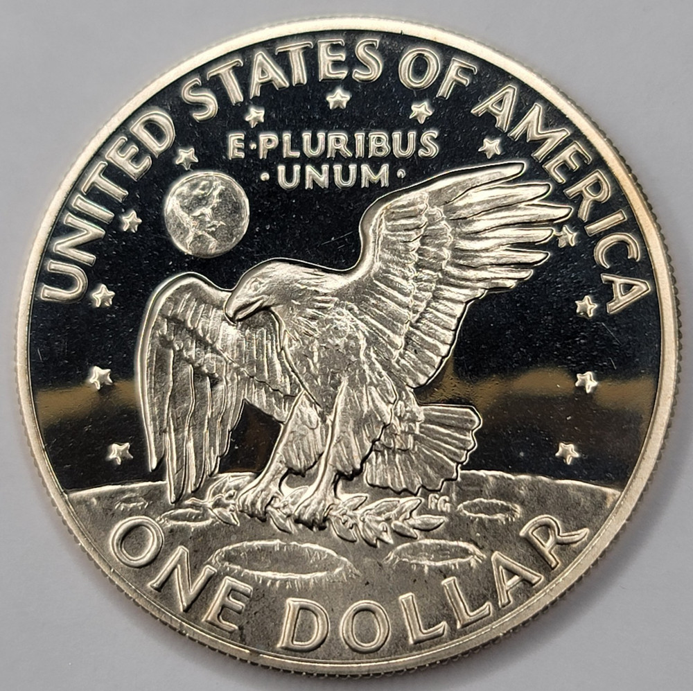 1973 S Proof DCAM Eisenhower Dollar - CN-Clad
