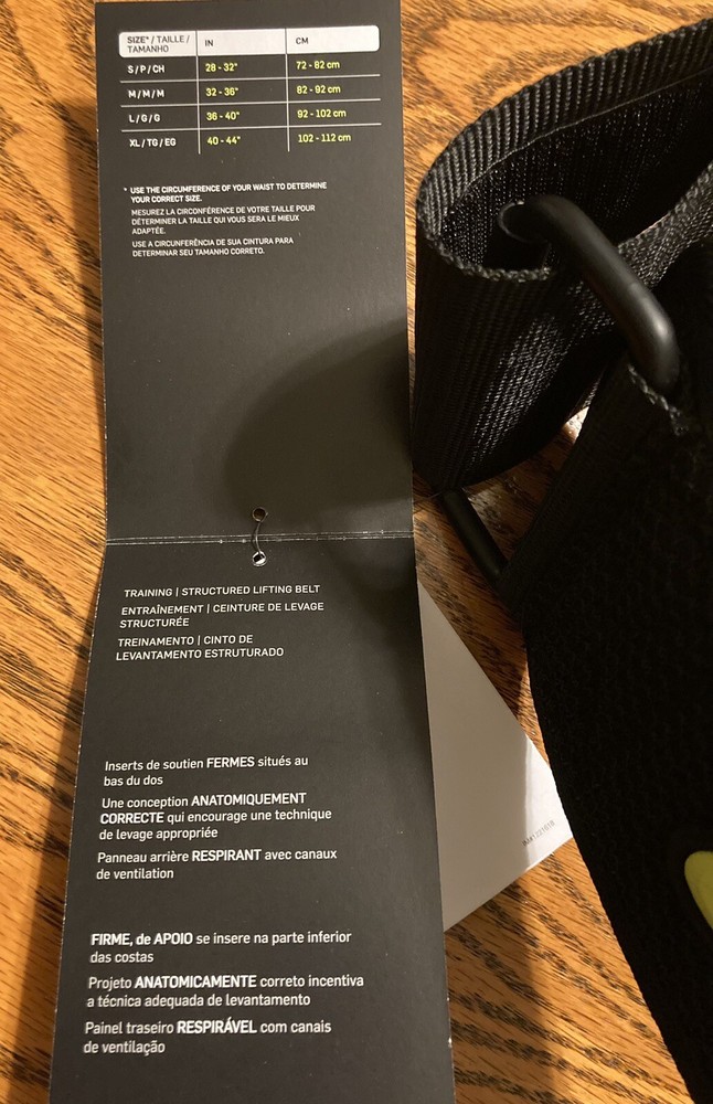 NEW Nike Structured Lifting Belt | Size: M Black - NWT!