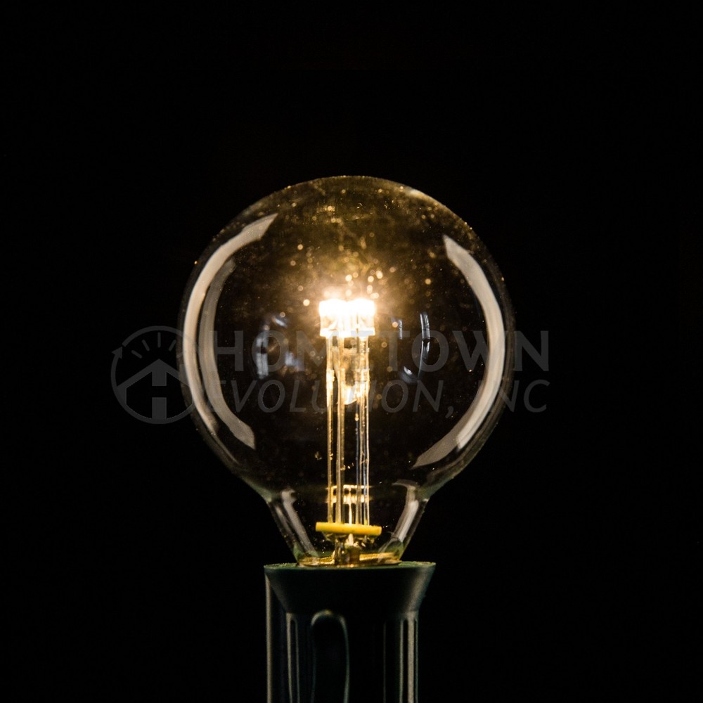 Box of 25 G40 LED Diode 1.6” 0.6W C7 E12 Base String Light Replacement Bulbs