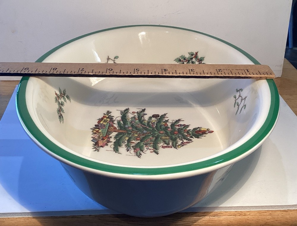Spode Christmas Tree Oval Vegetable Baker Original Box