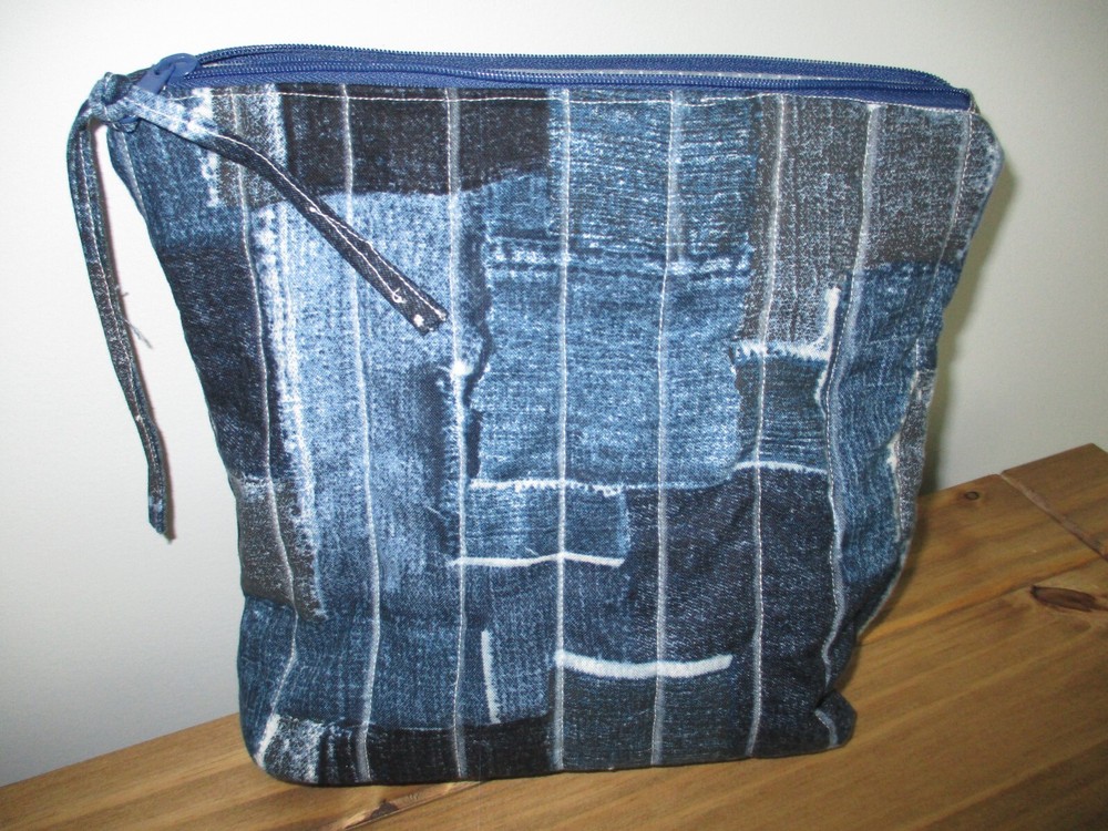 Small Handmade quilted travel or storage bag