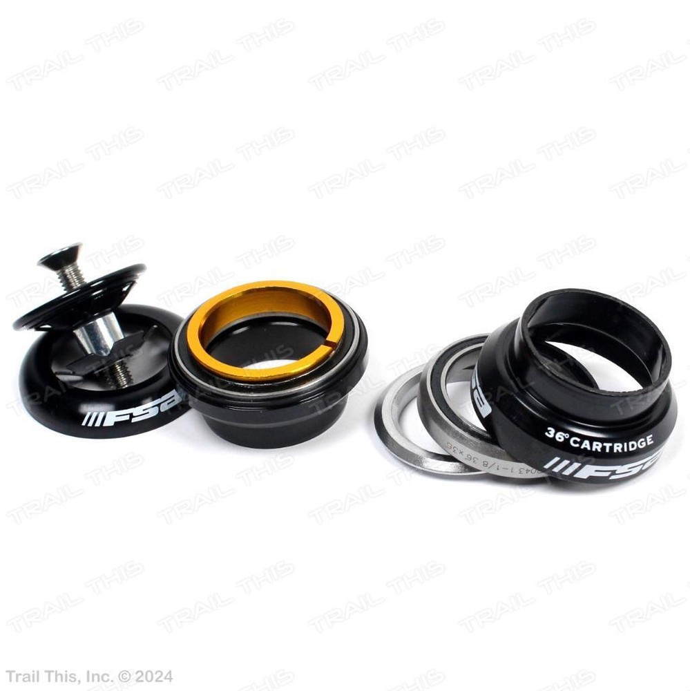 FSA Orbit Equipe 1-1/8" Threadless Bicycle Headset - Black