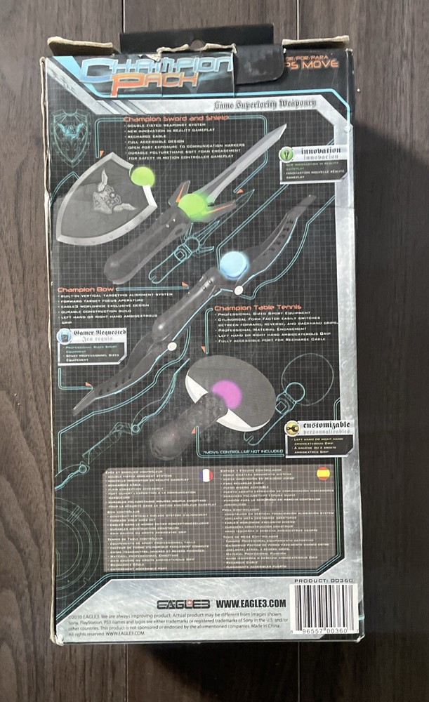 PSM Bundle Champion Pack Accessory Kit Eagle 3 NEW IN BOX PS Move