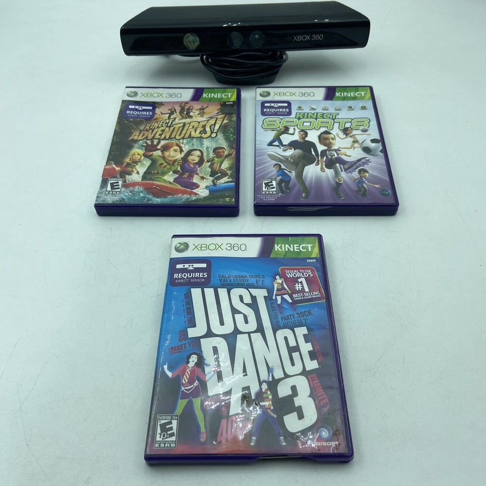 Xbox 360 Kinect with 3 Games Bundle Tested Kinect Adventures Just Dance