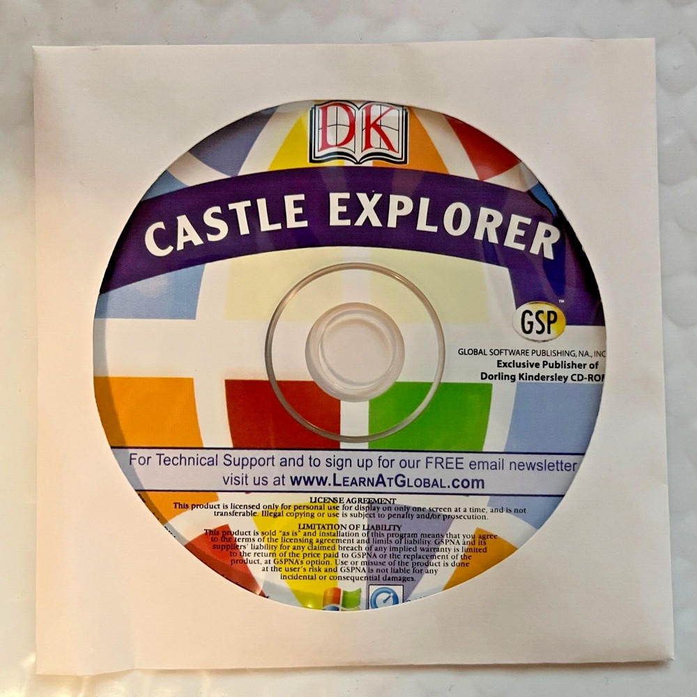 Castle Explorer DK Role-Playing Game PC CD ROM software Win 95/98/2000/ME/XP