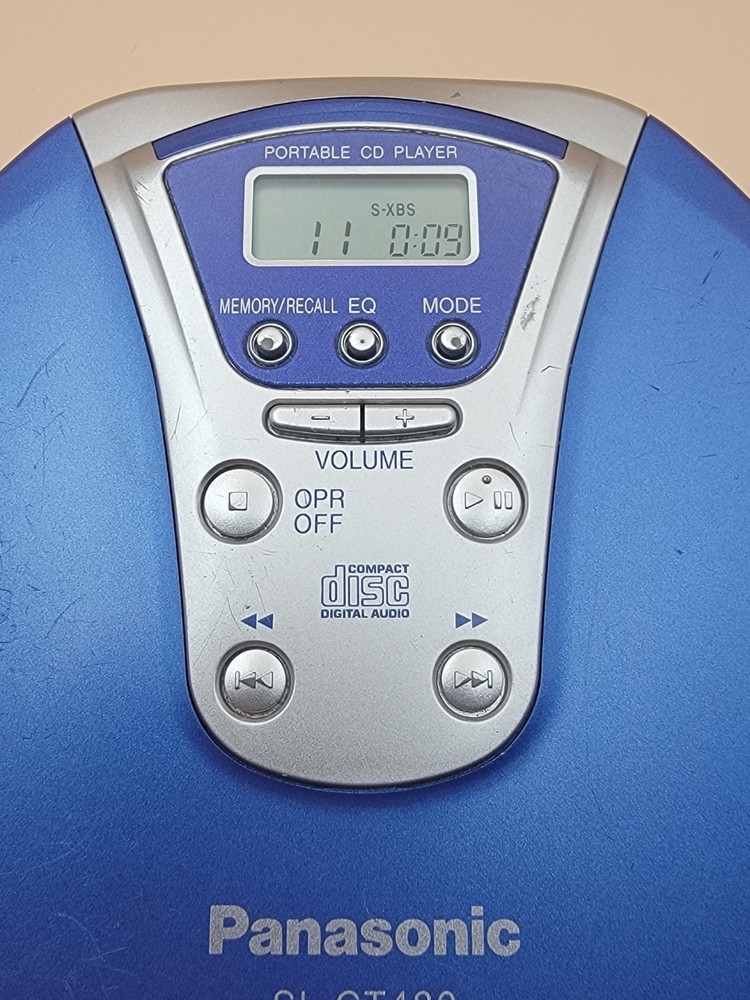*READ DESCRIPTION*Panasonic SL-CT480 CD Player 40 Sec Anti-Skip System - Blue