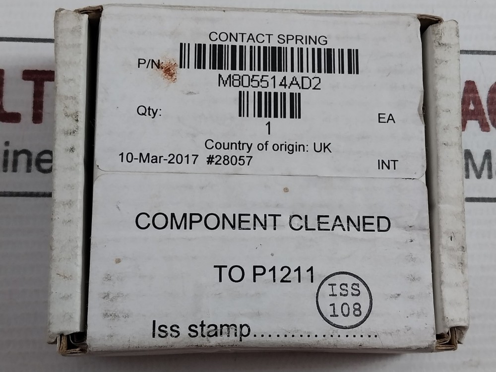 WATERS M805514AD2 Contact Spring