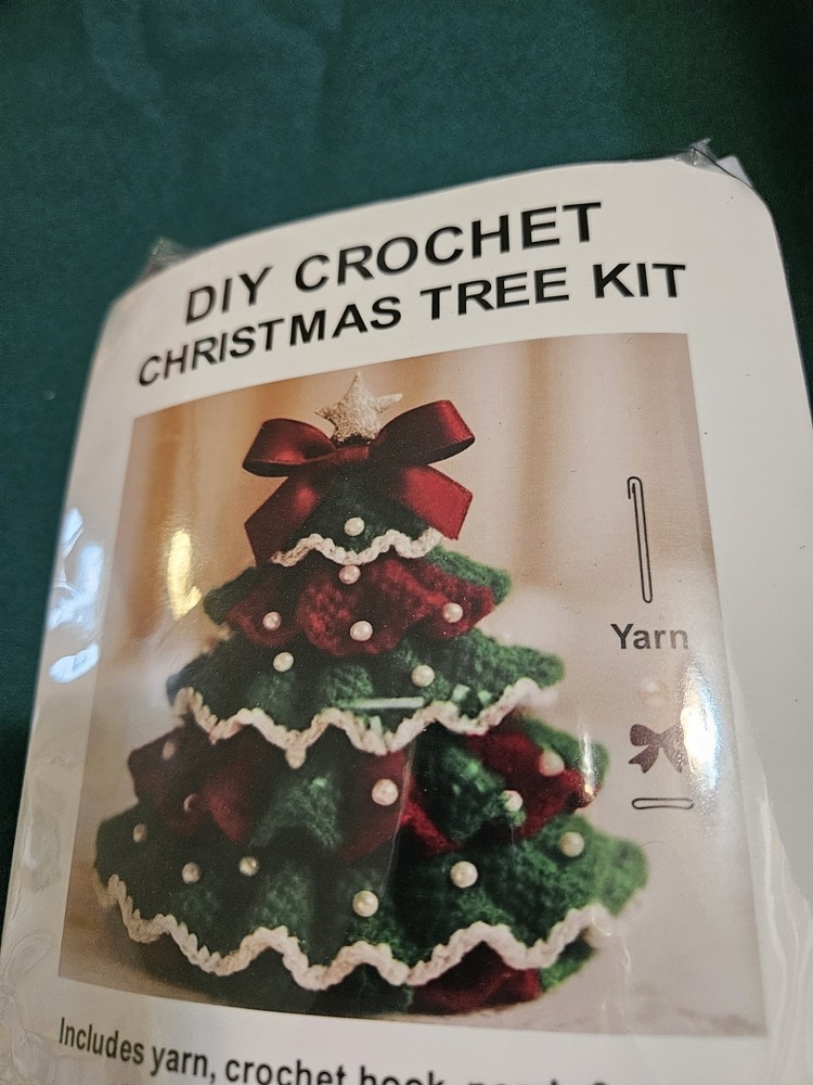 Beginner Learn To Crochet Kit Christmas Tree Everything Included In Kit