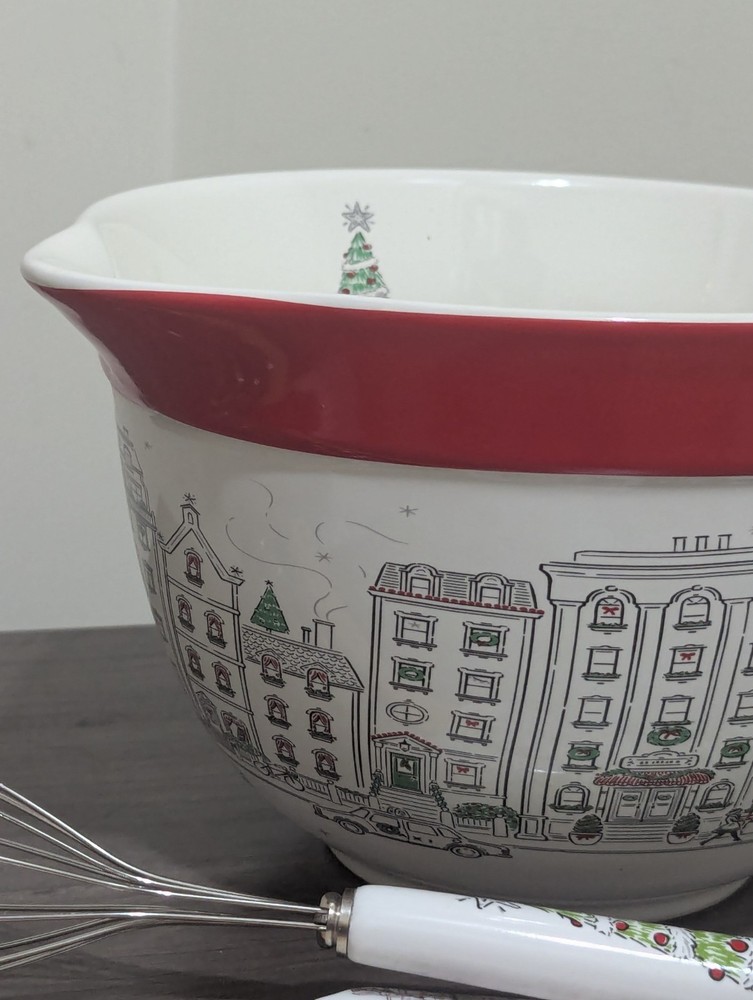 Christmas Bowl Utensils Set Bake Shop Masterclass Bakeware Kitchen Cookware