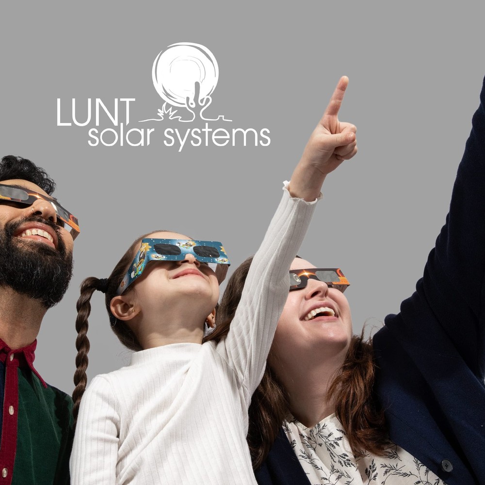 Lunt Solar Systems ISO & CE Certified Eclipse Glasses – 5-Pack, Regular