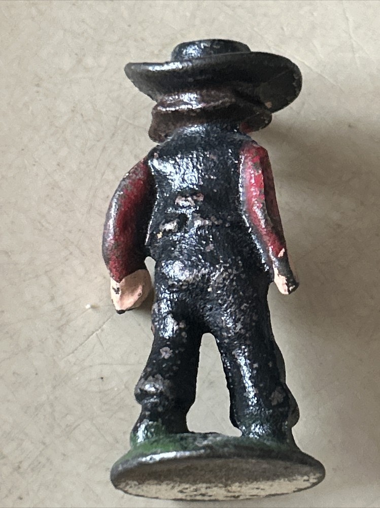 VINTAGE ~ Amish Boy - Cast Iron & Hand Painted
