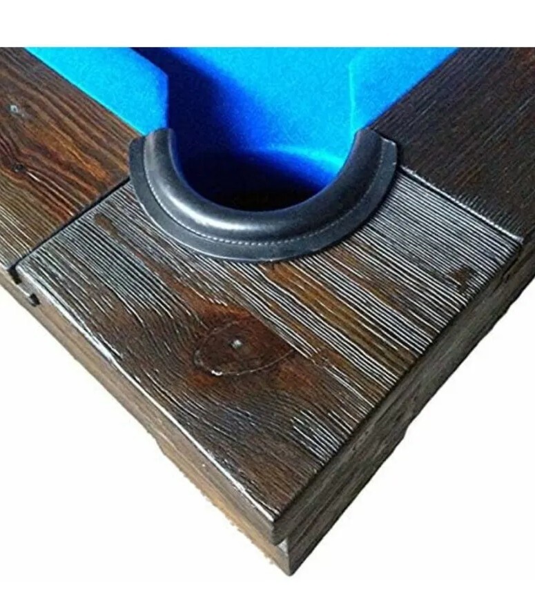 6pcs Leather Billiard Pool Table Pockets Drop Pockets Replacement BLACKKAI-BT-DR