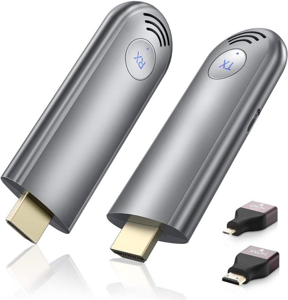 Compact Wireless HDMI Receiver & Transmitter for High-Quality Video Streaming