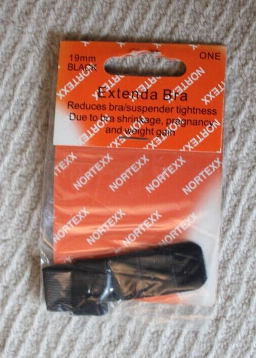 Nortexx Bra Extender Single Hook, Black. BNIP