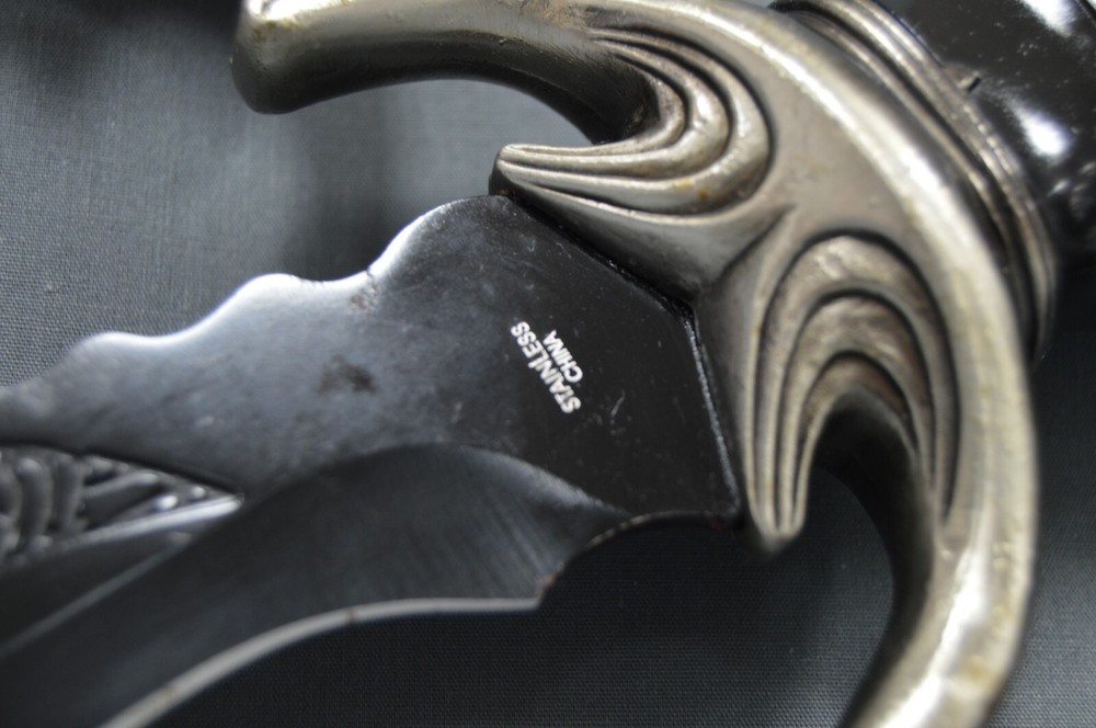 Double Snake Head Scorpion Tail Decorative Dagger