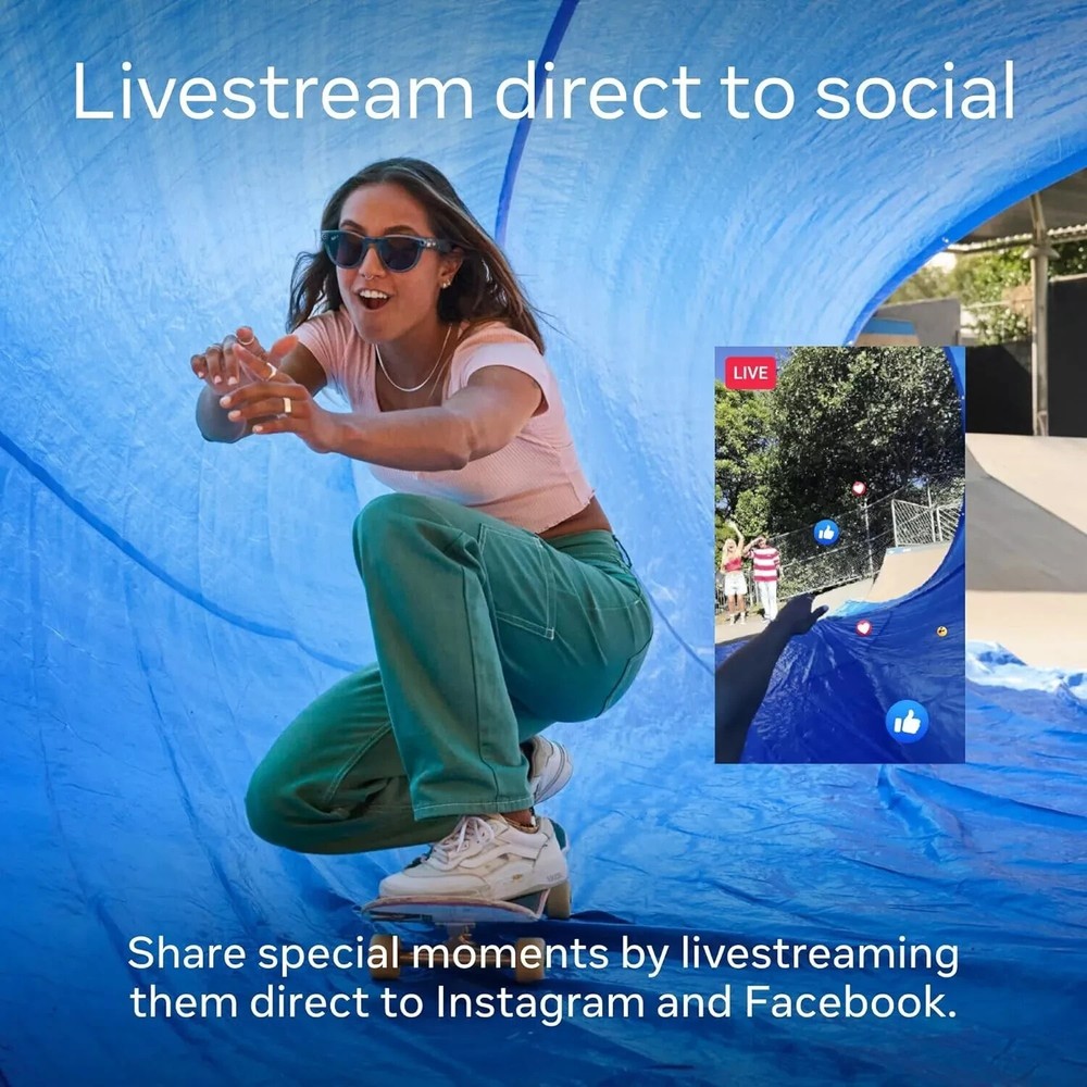 Ray-Ban Meta Wayfarer - LARGE - Matte Black / Gradient Graphite Polarized