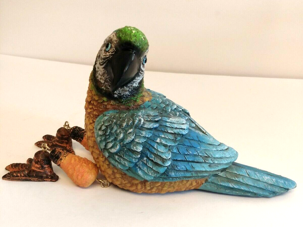 Shelf Sitter Multicolor Macaw Parrot Decorative Resin