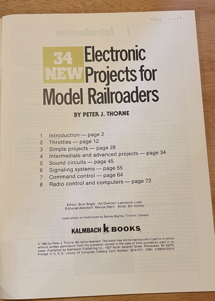 Vintage Model Railroading Electric Project Book
