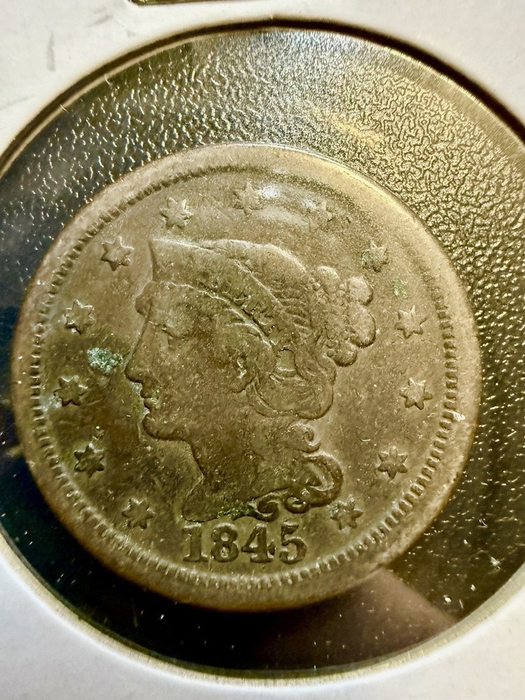 1845 Large Cent – Early U.S. Copper – Nice Circulated Example