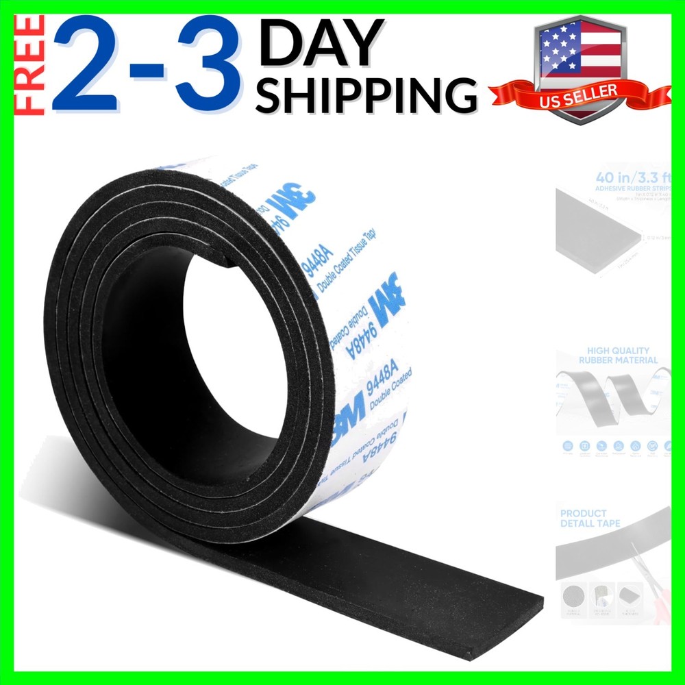 Rubber Strips, Solid Rubber Sheets Self Adhesive Neoprene Rolls & Strips for ...