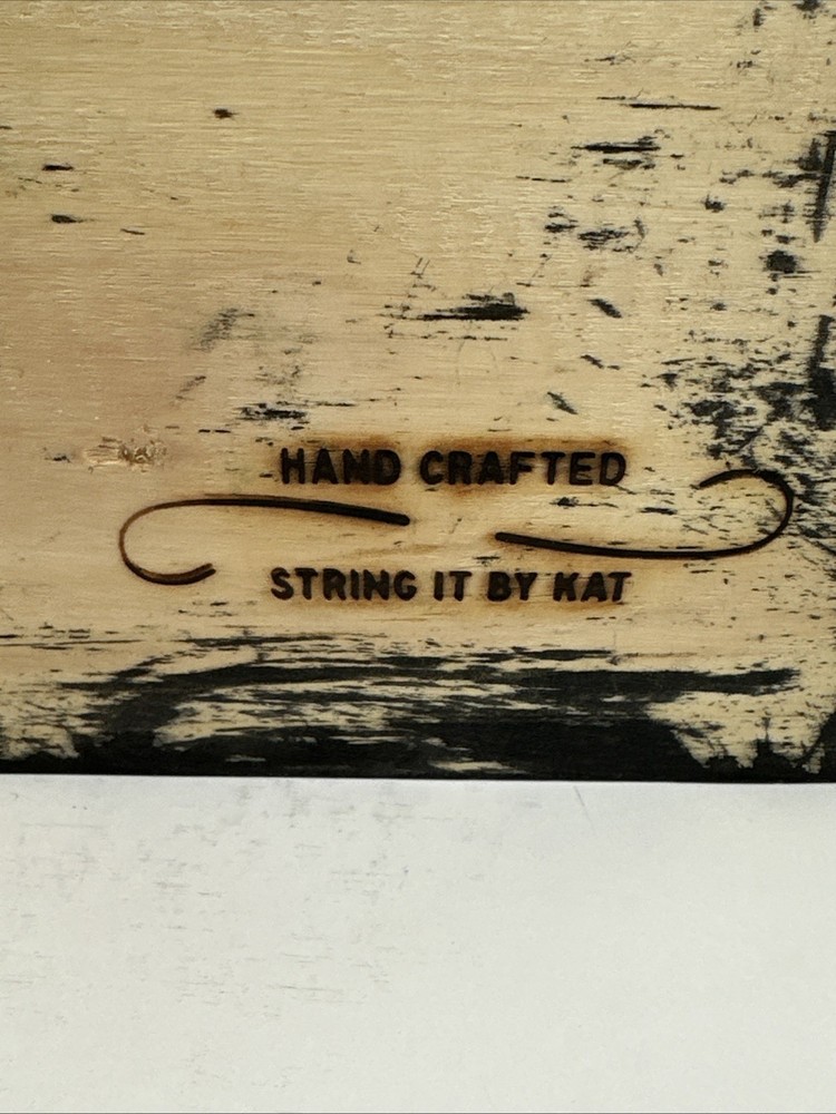 Hand Crafted String It By Kat 4 Leaf Clover