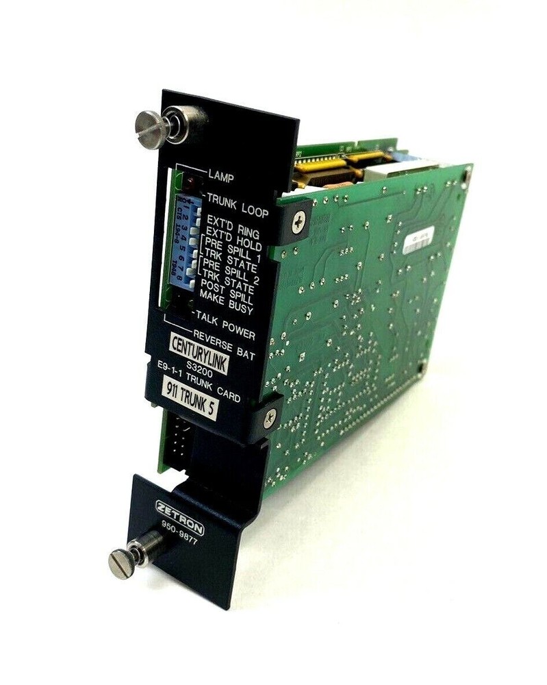 Zetron  Trunk Card 950-9877 E911 CenturyLink  ( NEW )