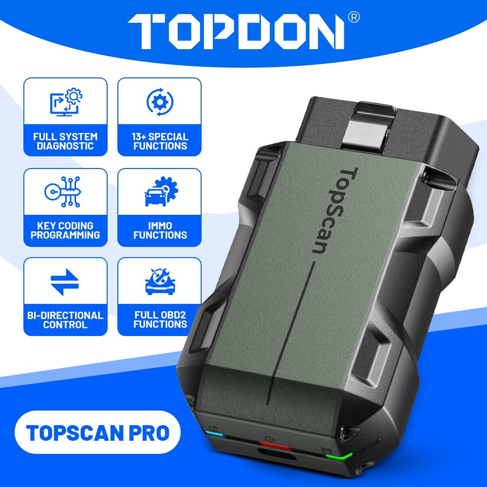 TOPDON Topscan PRO+ Key Programmer Pin Code Reader All Key Lost Programming Tool