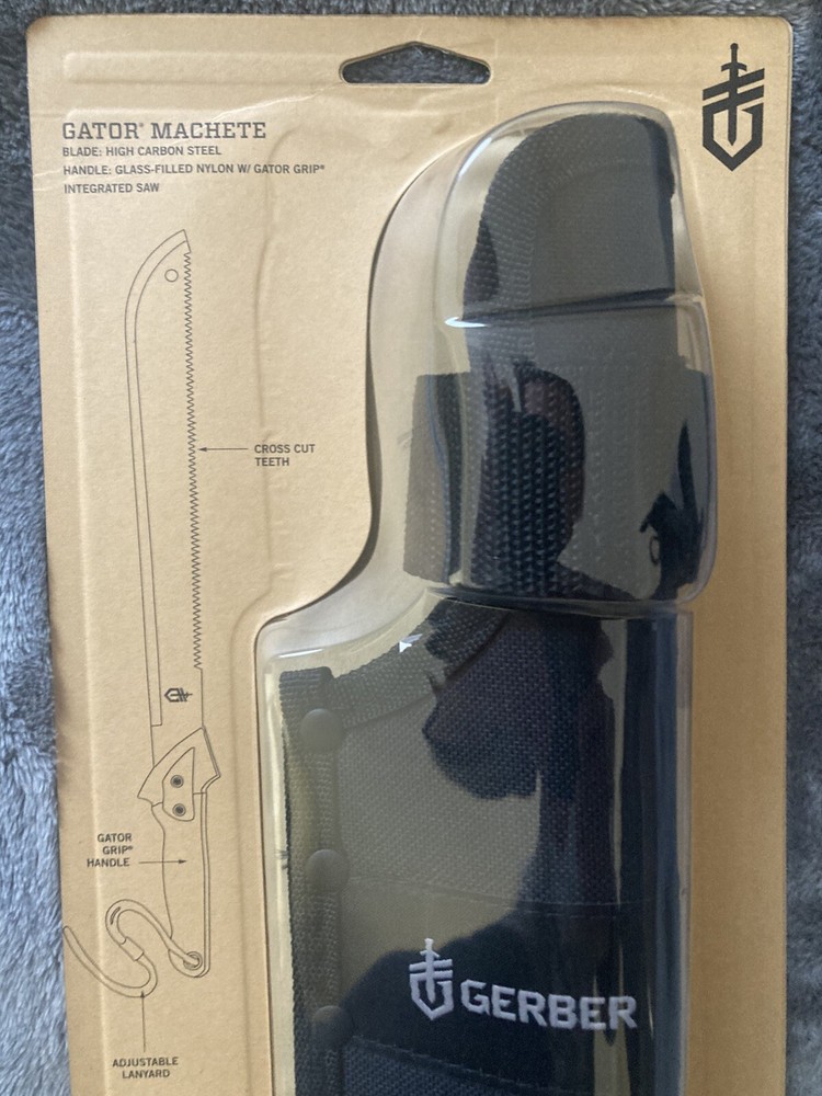 Gerber Gator Machete w Dual Blade & Sheath