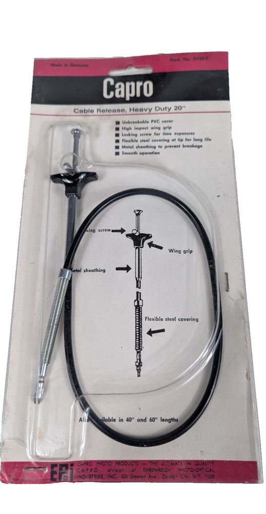 VTG CAPRO Professional 40" Cable Release Lens & Camera Shutter Release Cable