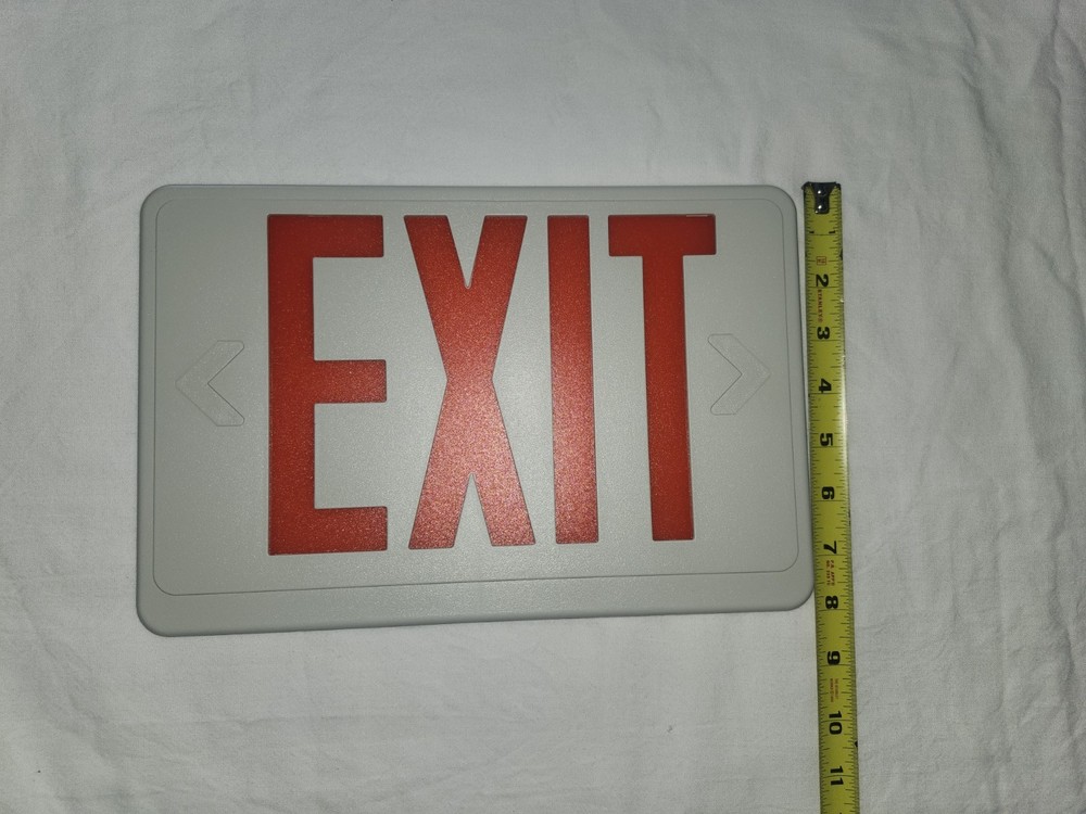 non-illuminated exit sign