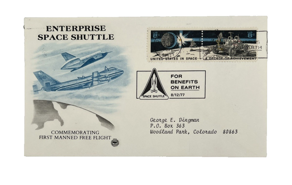 1977 Enterprise Space Shuttle First Flight Cover - NASA Commemorative FDC