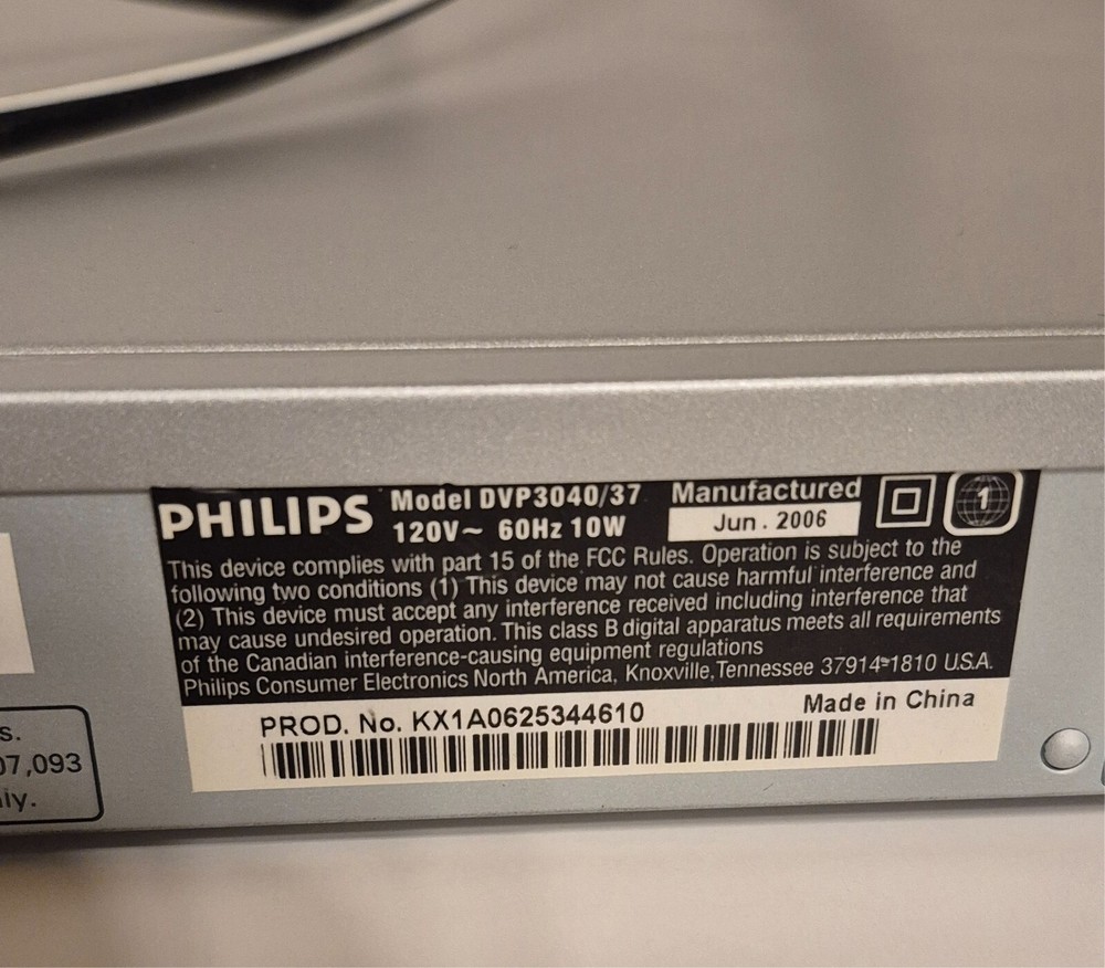 Philips DVP3040 DVD Player Discontinued