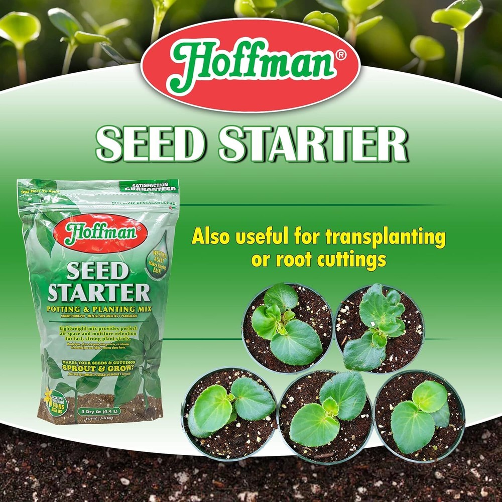 Hoffman 30101 Seed Starter Soil, 4 Quarts,Brown/A