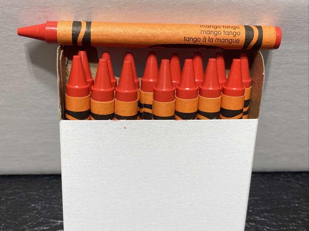 (16) Crayola Crayons (mango tango) BULK