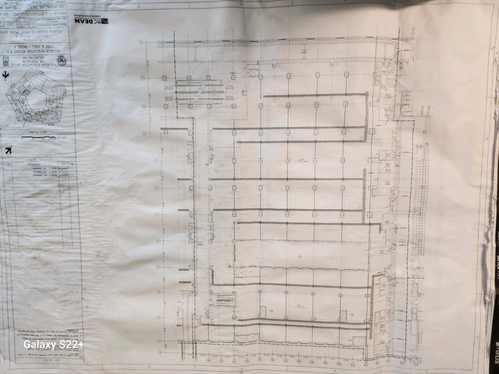 Original Pentagon Blueprints. 30 pages available. Every image varies.