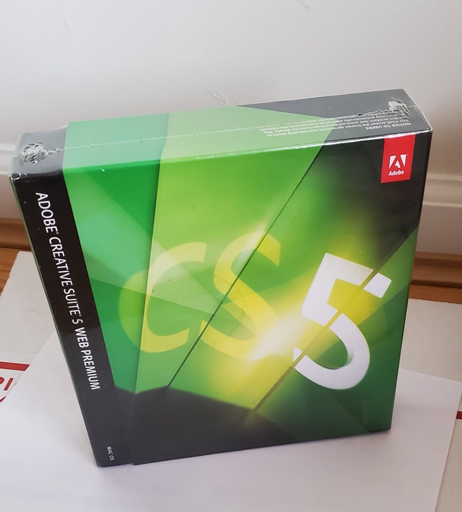 New Adobe Creative Suite 5 Web Premium CS5 Mac OS Full Retail