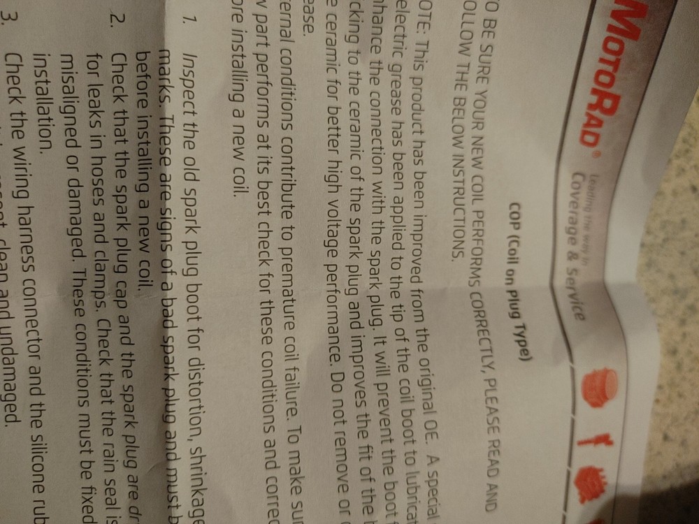 MotoRad 1IC482 Ignition Coil