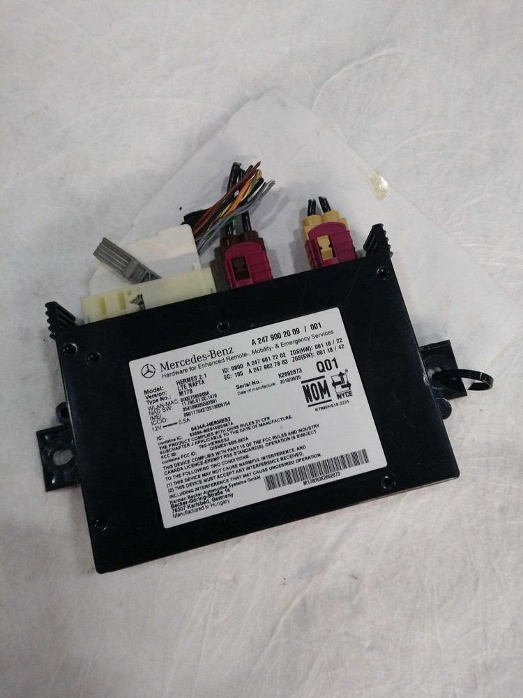 2020 Mercedes-Benz CLA-Class Telematics Interface Module OEM, 59K Miles