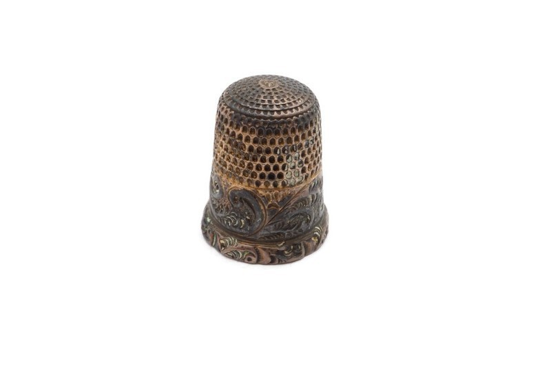 Vintage Sterling Silver Thimble Size 10