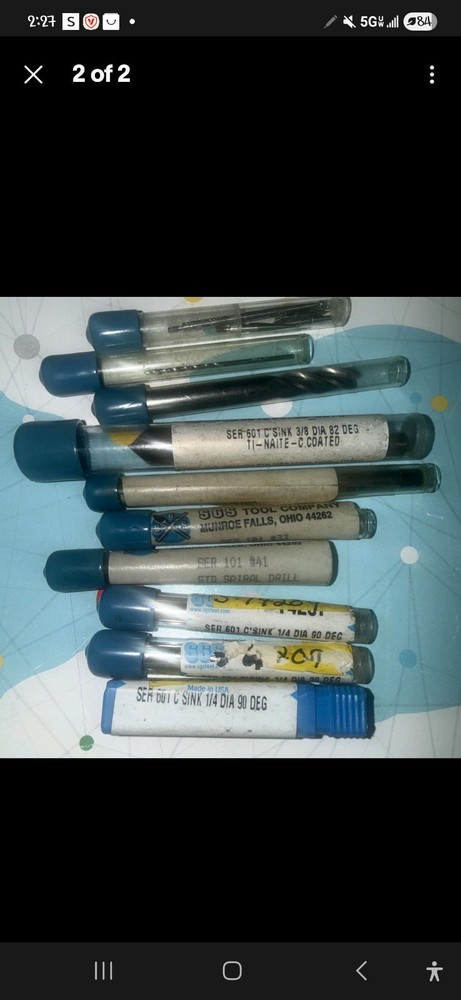 SGS Tool Company Endmill And Countersink Lot