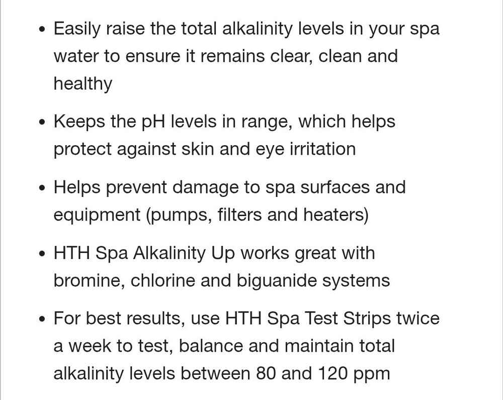 NEW HTH Alkalinity Up Controls Ph Improved Sanitization (2 Pack)