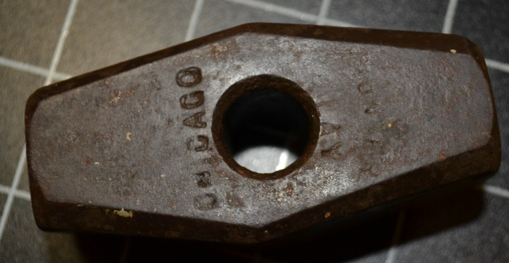 BRUNNER & LAY - 2# - DRILLING SLEDGE HAMMER HEAD - RARE - BLACKSMITH - GOOD